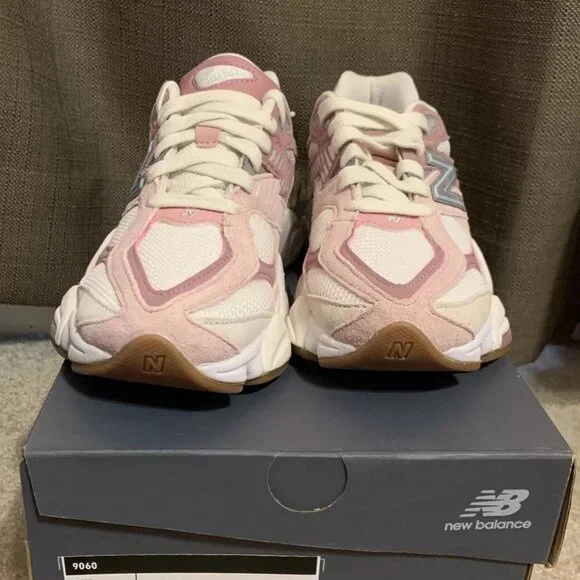New Balance 9060 Rose Pink Running Shoes - Picture 4 of 5